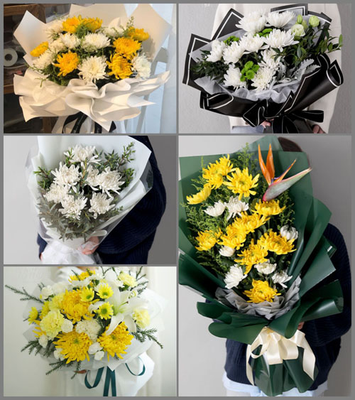贵州六盘水盘县竹海镇白事花束代送